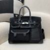 i1776406542142_6211_0_0 Top Handmade Birkin Cargo 35CM 89 Nior Canvas Swift Leather Silver Hardware
