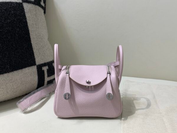 wsxc1740744286700_0-1 Original Lindy 19CM 09 Mauve pale Togo Leather Silver Hardware