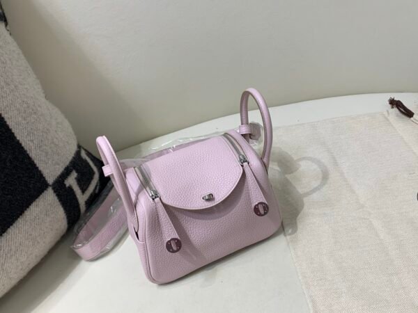 wsxc1740744286700_5 Original Lindy 19CM 09 Mauve pale Togo Leather Silver Hardware