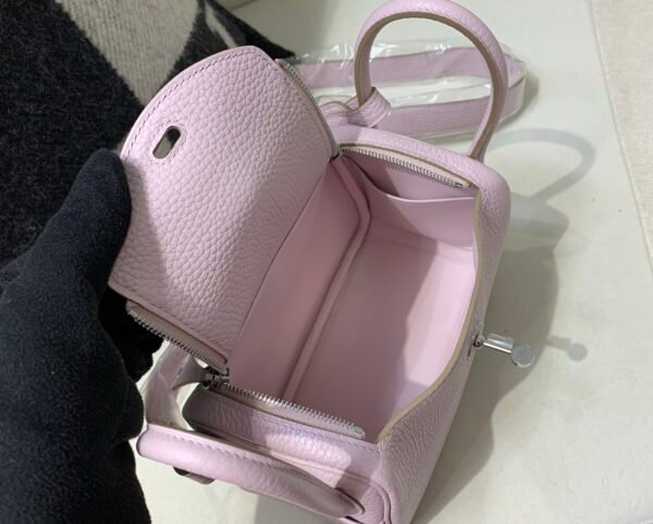 wsxc1740744286700_7 Original Lindy 19CM 09 Mauve pale Togo Leather Silver Hardware