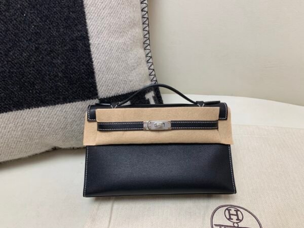 wsxc1742317919300_0 Top Handmade Kelly Pochette 22CM 89 Nior Swift Leather Silver Hardware
