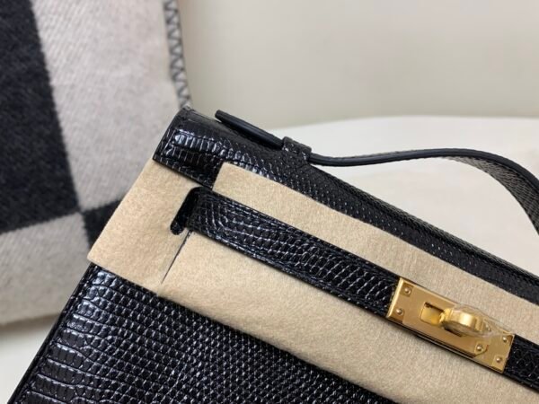 Kelly Pochette 22CM 89 Nior Lizard Skin Gold Hardware Worldwide delivery