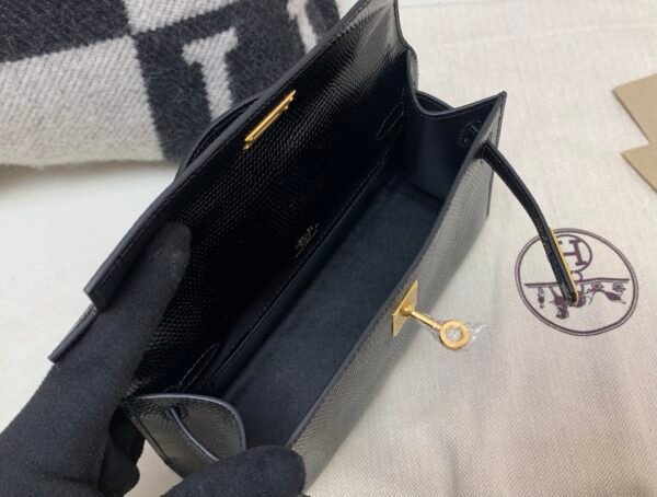 Kelly Pochette 22CM 89 Nior Lizard Skin Gold Hardware Worldwide delivery