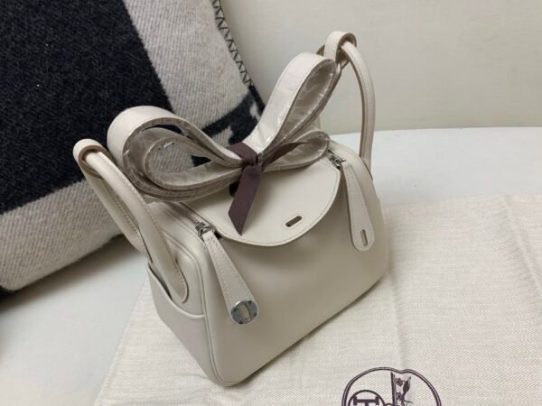 wsxc1742407279026_4 Original Lindy 19CM Swift Leather Silver Hardware 8L Beton 0L