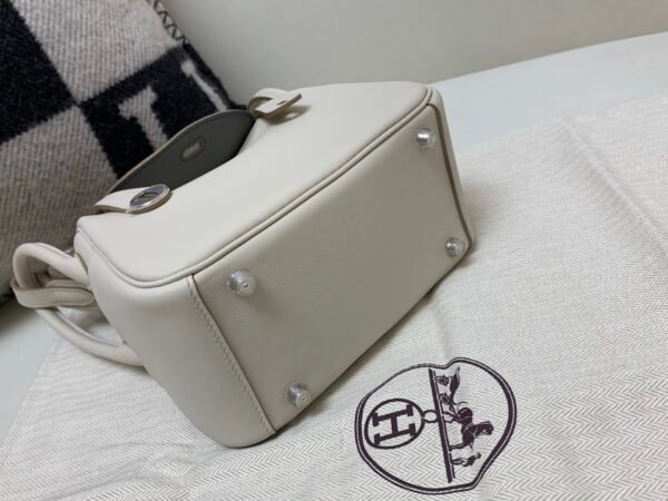 wsxc1742407279026_6 Original Lindy 19CM Swift Leather Silver Hardware 8L Beton 0L