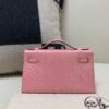 Kelly Pochette 22CM 3Q Rose Saiura Lizard Skin Gold Hardware Worldwide delivery