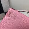 Kelly Pochette 22CM 3Q Rose Saiura Lizard Skin Gold Hardware Worldwide delivery