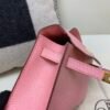Kelly Pochette 22CM 3Q Rose Saiura Lizard Skin Gold Hardware Worldwide delivery