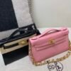 Kelly Pochette 22CM 3Q Rose Saiura Lizard Skin Gold Hardware Worldwide delivery