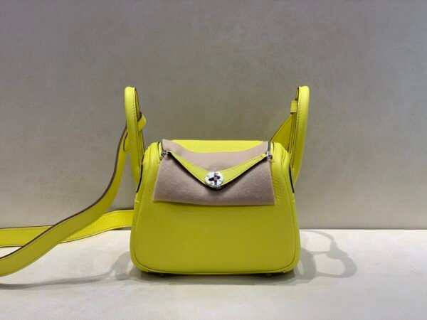 Original Quality Lindy 19CM TC Leather Silver Hardware 9R Lime