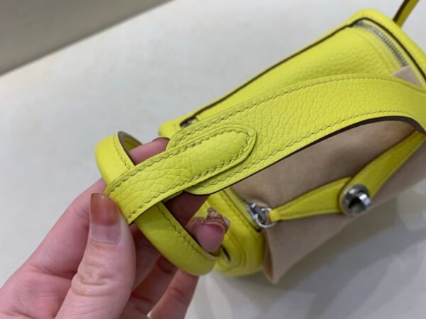 Original Quality Lindy 19CM TC Leather Silver Hardware 9R Lime