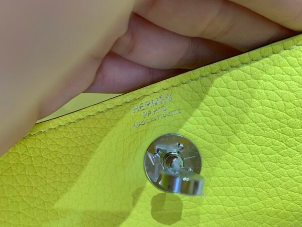Original Quality Lindy 19CM TC Leather Silver Hardware 9R Lime