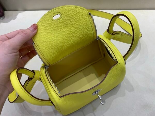 Original Quality Lindy 19CM TC Leather Silver Hardware 9R Lime