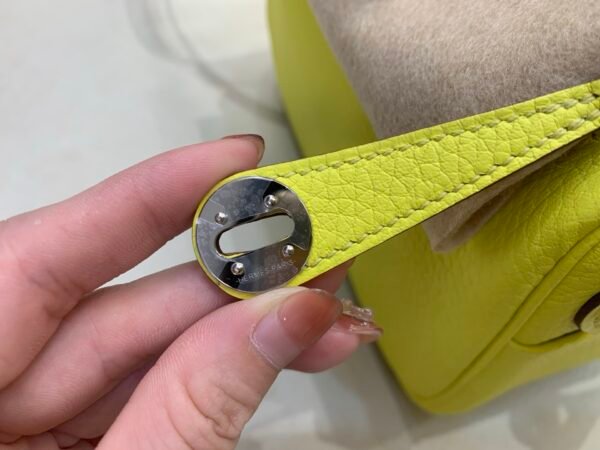 Original Quality Lindy 19CM TC Leather Silver Hardware 9R Lime