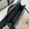 Global Sales Kelly Pochette 22CM 88 Graphite Lizard Leather Gold Hardware