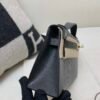 Global Sales Kelly Pochette 22CM 88 Graphite Lizard Leather Gold Hardware