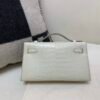 Kelly Pochette 22CM 8L Beton New Arrival Matte Alligator Leather SHW
