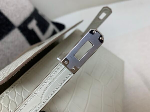 Kelly Pochette 22CM 8L Beton New Arrival Matte Alligator Leather SHW