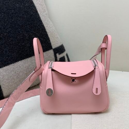 Global Sales Lindy 19CM 3Q Rose Saiura Swift Leather Silver Hardware