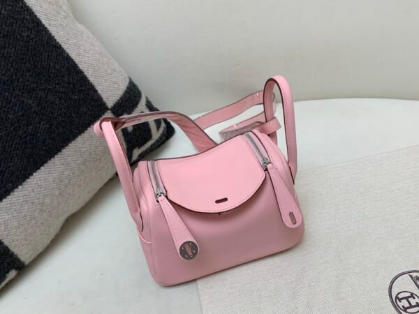 Global Sales Lindy 19CM 3Q Rose Saiura Swift Leather Silver Hardware