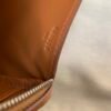 Mini size Lindy 19CM CK37 Gold Ostrich Leather Silver Hardware