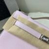 Top Handmade Kelly Pochette 22CM 09 Mauve pale Swift Leather Silver Hardware