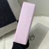 Top Handmade Kelly Pochette 22CM 09 Mauve pale Swift Leather Silver Hardware