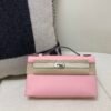 3Q Rose Saiura i2 Nata Global Sales Kelly Pochette 22CM Swift Leather Silver Hardware