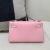 3Q Rose Saiura i2 Nata Global Sales Kelly Pochette 22CM Swift Leather Silver Hardware
