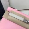 3Q Rose Saiura i2 Nata Global Sales Kelly Pochette 22CM Swift Leather Silver Hardware