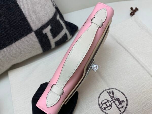 3Q Rose Saiura i2 Nata Global Sales Kelly Pochette 22CM Swift Leather Silver Hardware