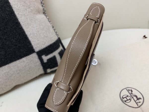 Global Shipping Kelly Pochette 22cm In stock 18 Etoupe Epsom Leather SHW