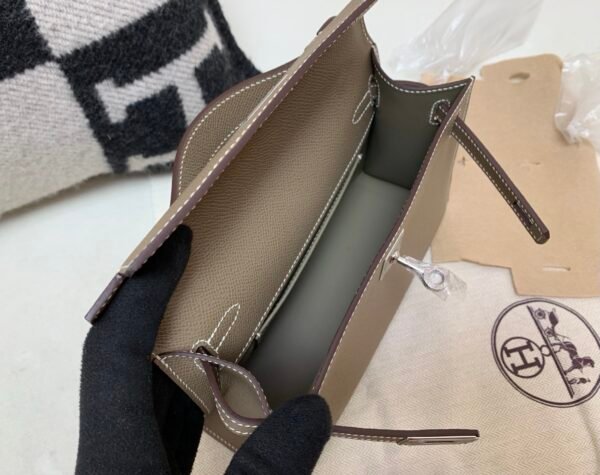 Global Shipping Kelly Pochette 22cm In stock 18 Etoupe Epsom Leather SHW