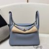 wsxc1747328302470_0 Top Factory Sales Lindy 26CM J7 Bleu Un Togo Leather Silver Hardware