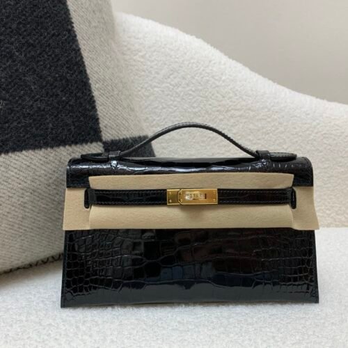 wsxc1747759327545_0 Kelly Pochette 22CM 89 Nior New Arrival Shiny Alligator Leather GHW