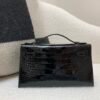 Kelly Pochette 22CM 89 Nior New Arrival Shiny Alligator Leather GHW