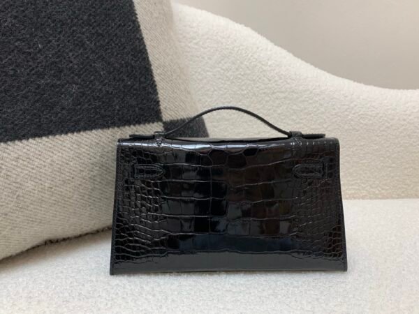 Kelly Pochette 22CM 89 Nior New Arrival Shiny Alligator Leather GHW