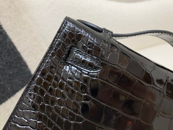 Kelly Pochette 22CM 89 Nior New Arrival Shiny Alligator Leather GHW