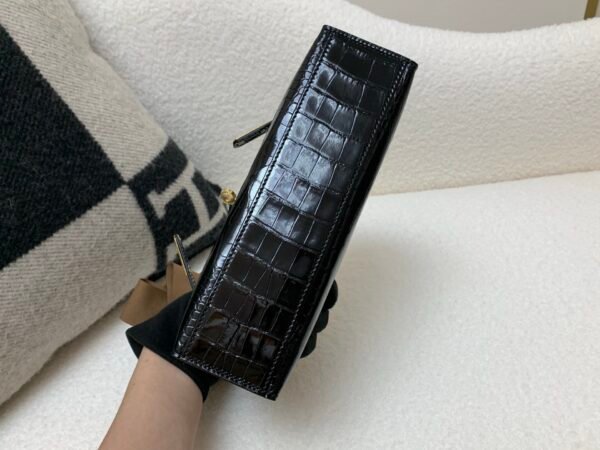 Kelly Pochette 22CM 89 Nior New Arrival Shiny Alligator Leather GHW
