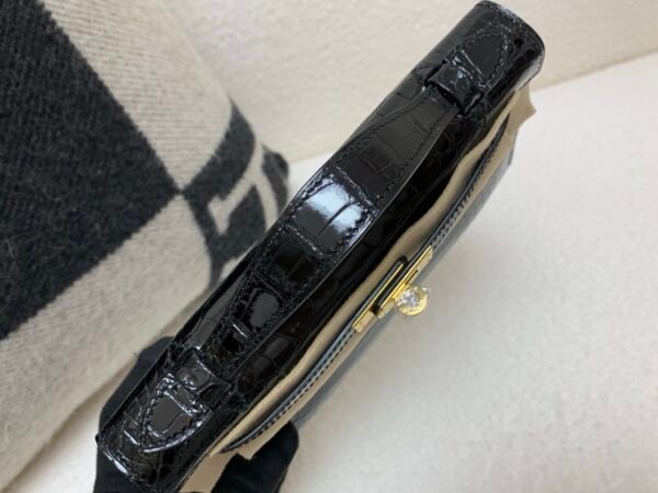Kelly Pochette 22CM 89 Nior New Arrival Shiny Alligator Leather GHW