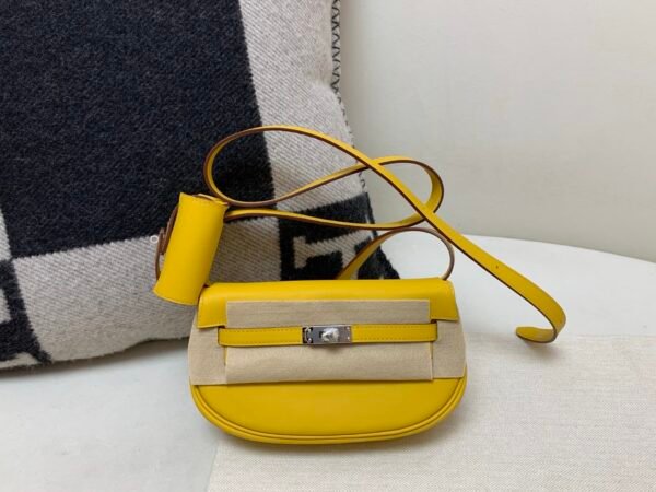 Global Sales Kelly Moove 9D Amber Swift Leather Silver Hardware