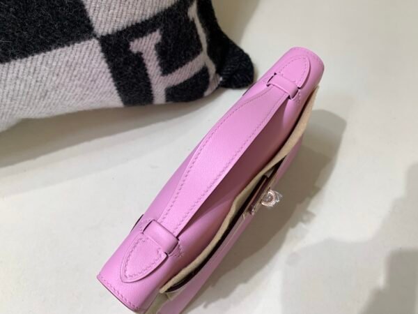 Global Sales Kelly Pochette 22CM Swift Leather Rose Gold Hardware X9