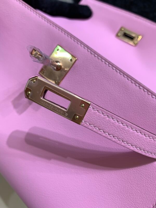 Global Sales Kelly Pochette 22CM Swift Leather Rose Gold Hardware X9