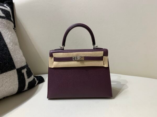 59 Violet Kelly 25CM Epsom Leather Grape Purple SHW