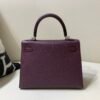 59 Violet Kelly 25CM Epsom Leather Grape Purple SHW