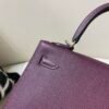 59 Violet Kelly 25CM Epsom Leather Grape Purple SHW