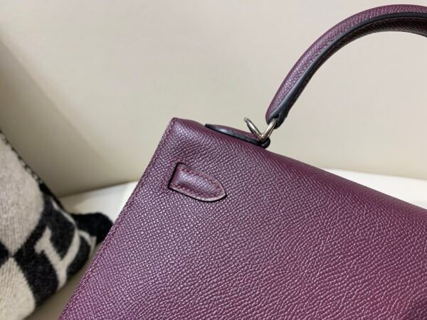 59 Violet Kelly 25CM Epsom Leather Grape Purple SHW