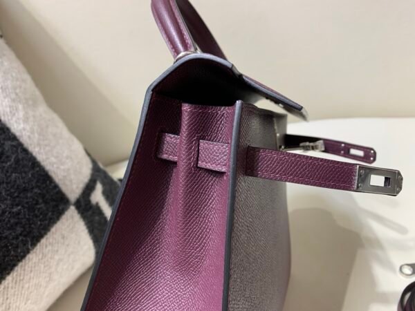 59 Violet Kelly 25CM Epsom Leather Grape Purple SHW