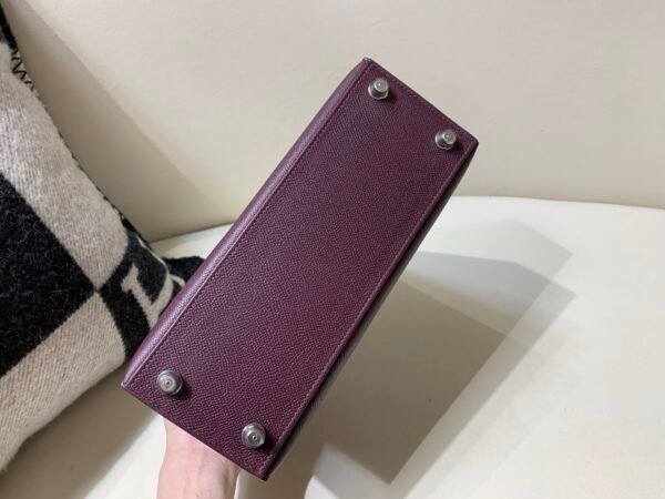 59 Violet Kelly 25CM Epsom Leather Grape Purple SHW