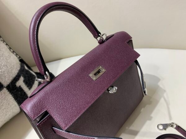 59 Violet Kelly 25CM Epsom Leather Grape Purple SHW